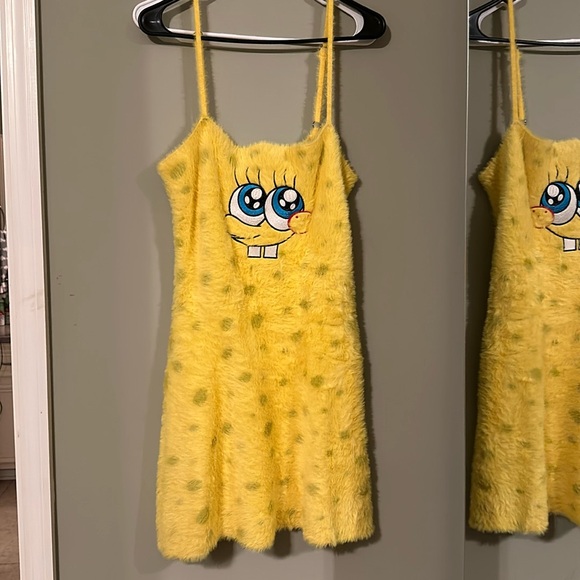 SPONGEBOB SOAK UP MY LOVE DRESS AND SHRUG SET L - Picture 2 of 8